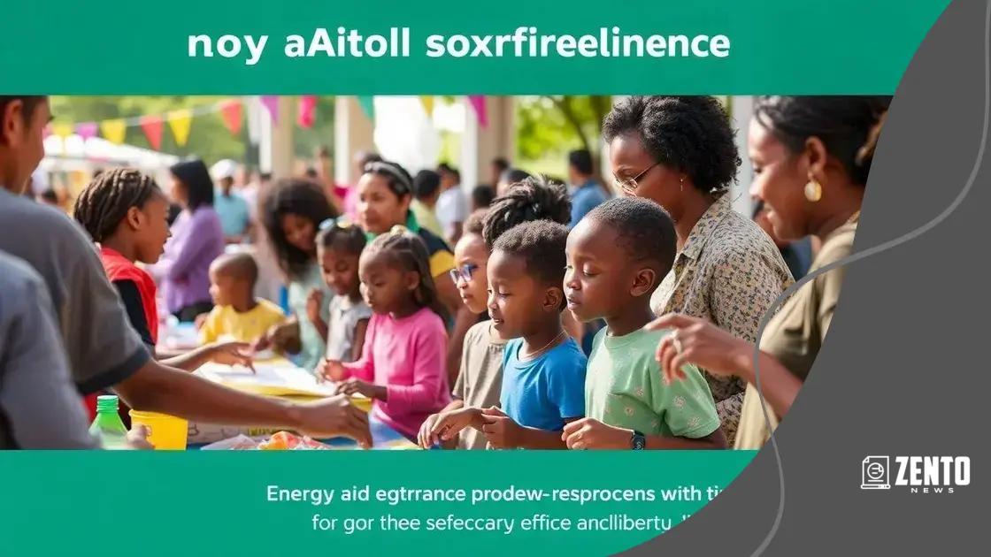 Impact of energy aid on communities