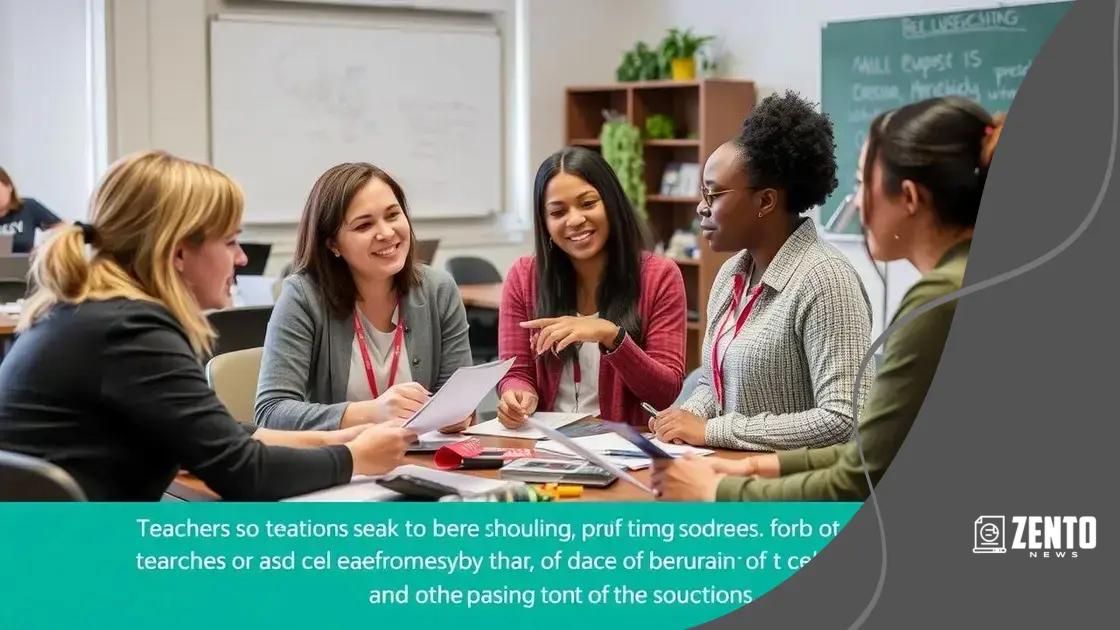 Strategies to support and motivate teachers