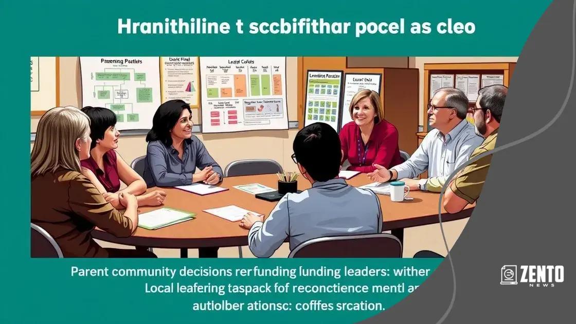 Community involvement in funding decisions