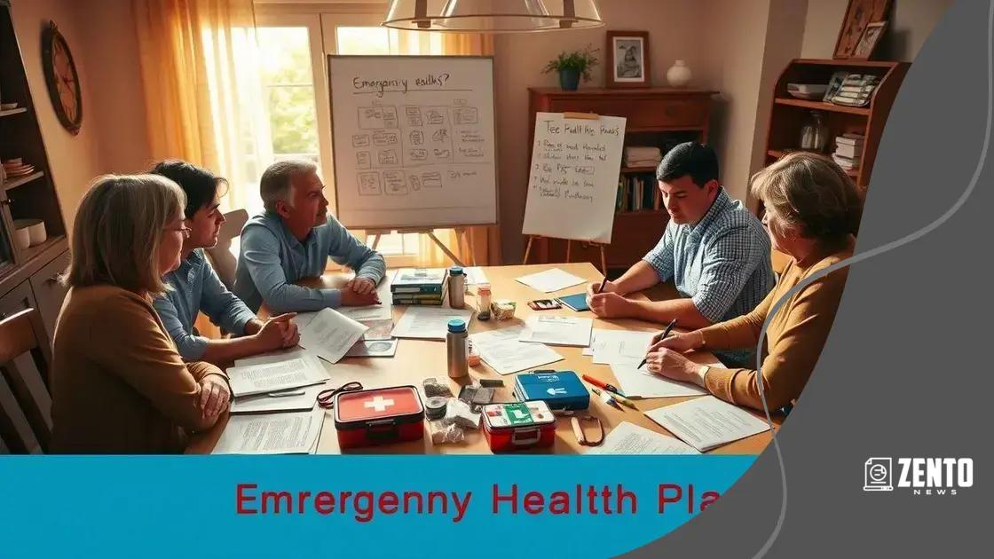 Steps to create your emergency health plan