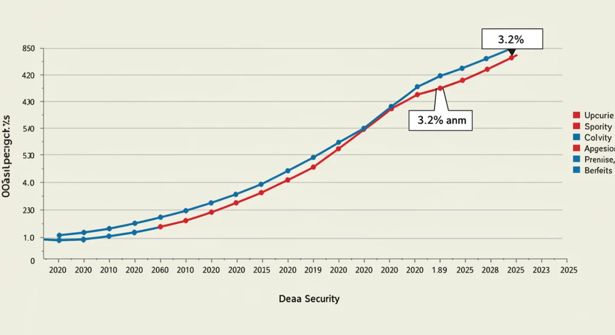 Historical Social Security COLA percentage trend graph