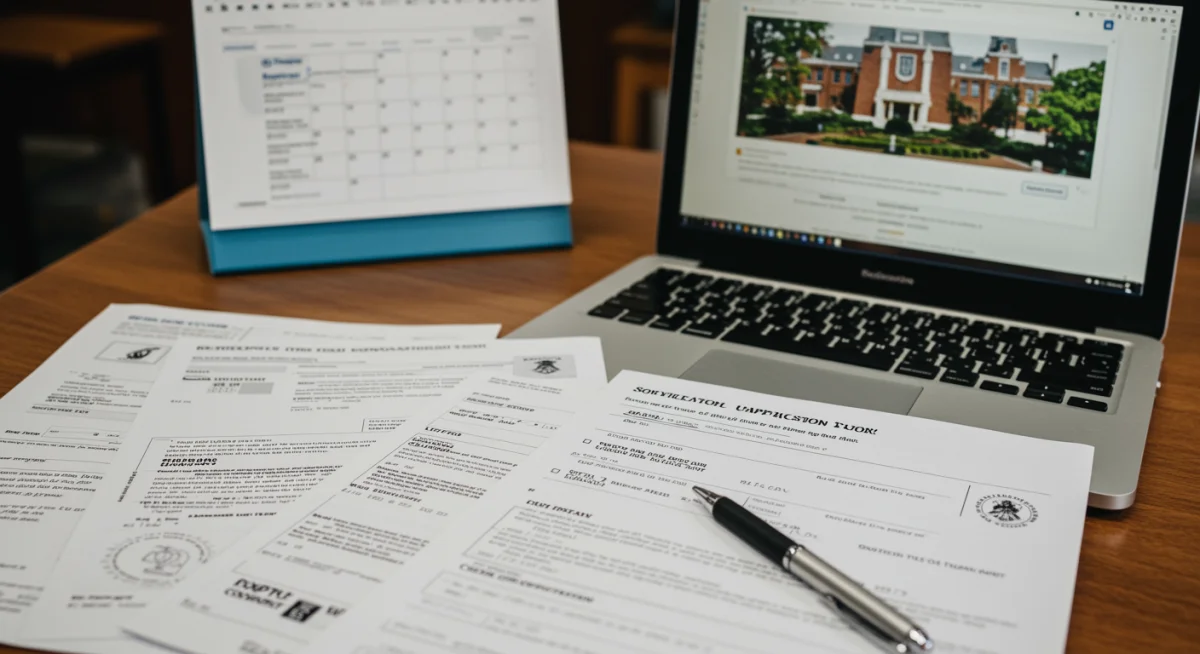 College application components including test scores and transcripts