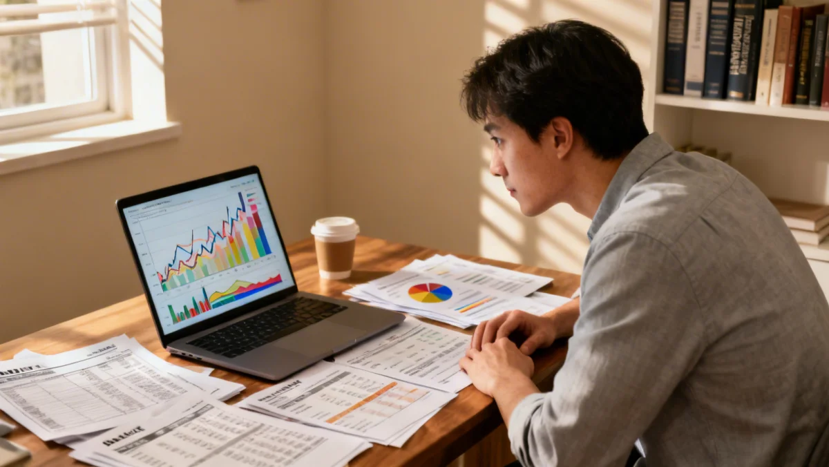 Individual managing personal finances amidst economic shifts and wage growth