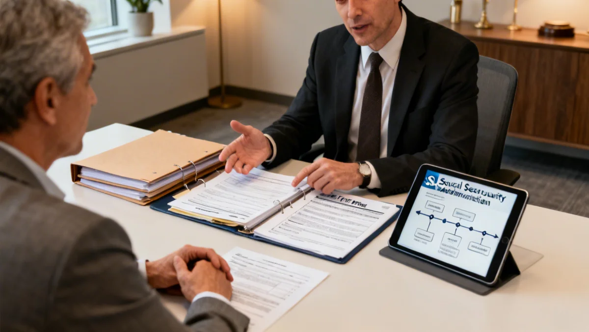 Lawyer explaining disability appeal process