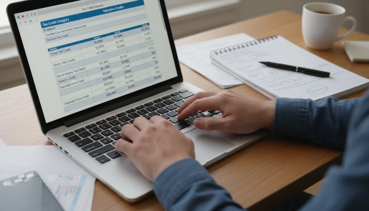 Calculating and maximizing hidden family tax benefits 2026 on a laptop