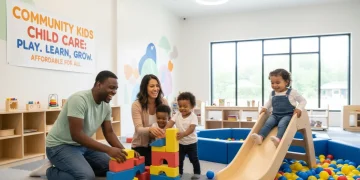 Happy family enjoying new federally funded child care benefits 2026